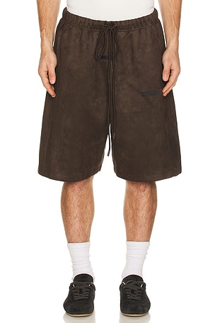 Fear of God ESSENTIALS Relaxed Sweatshort in Brown