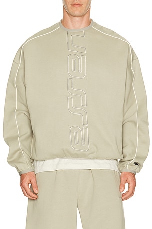 Fear of God ESSENTIALS Active Trace Modern Crewneck Sweatshirt in Grey