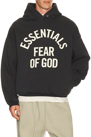 Fear of God ESSENTIALS Campus 90's Hoodie in Black