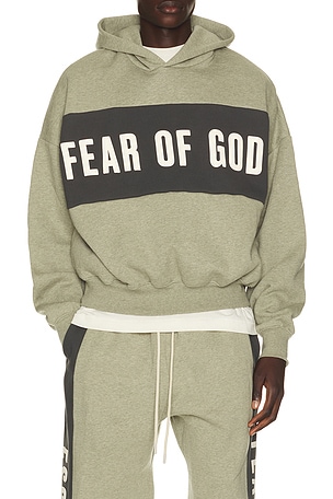 Charles Jeffrey LOVERBOY Rabbit Ears Hoodie in Brown & Light Blue
