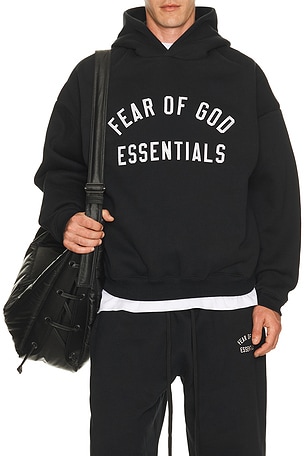Fear of God ESSENTIALS 90'S Hoodie in Black