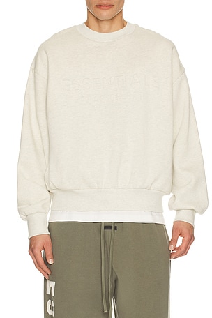 Fear of God ESSENTIALS Classic Crewneck Sweatshirt in Grey