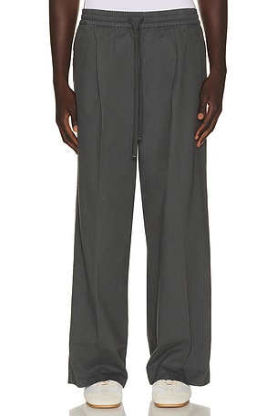 Fear of God ESSENTIALS Pleat Front Drawstring Pant in Grey