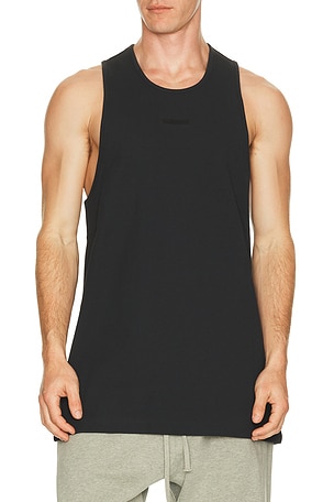 Rick Owens Basic Rib Tank in Dust | FWRD