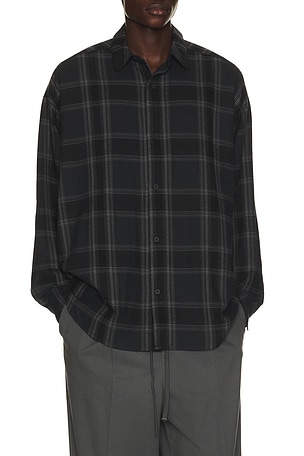 Fear of God ESSENTIALS Button Up Shirt in Black