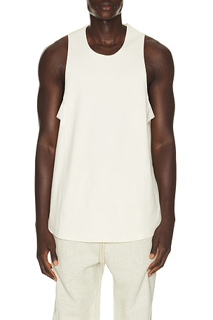 Fear of God ESSENTIALS Ribbed Essential Tank in White