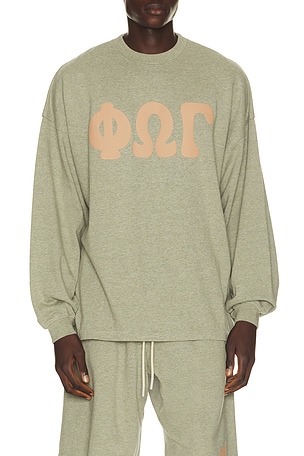 Fear of God ESSENTIALS Merch Long Sleeve Tee in Grey