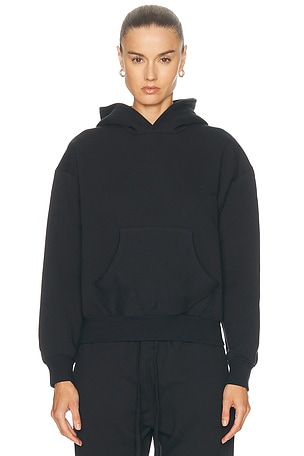 Fear of God ESSENTIALS Classic Fleece Hoodie in Black