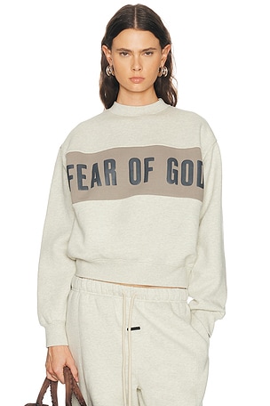 Fear of God ESSENTIALS Classic Full Zip Fleece Hoodie in Homestead