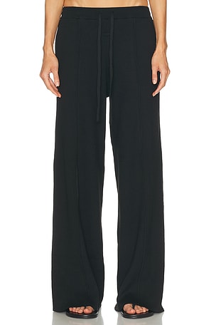 Fear of God ESSENTIALS Relaxed Lounge Rib Sweatpant in Black