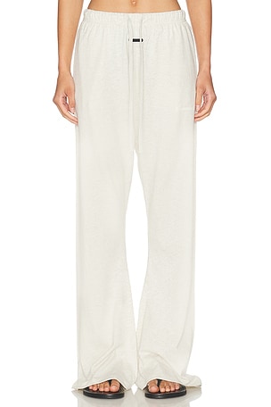 Fear of God ESSENTIALS Signature Classic Fit Cotton Jersey Flare Sweatpant in Light Grey