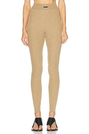 Fear of God ESSENTIALS Rib Knit Legging in Tan