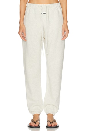 Fear of God ESSENTIALS Signature Vintage Fleece Sweatpant in Light Grey