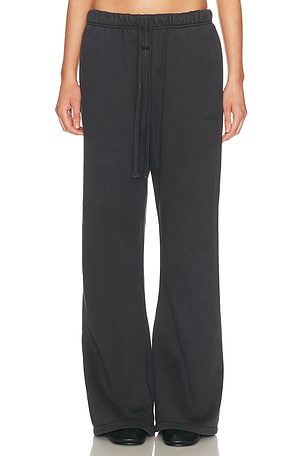 Fear of God ESSENTIALS Signature Classic Fit Flare Fleece Sweatpant in Black
