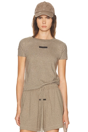 Fear of God ESSENTIALS Cap Sleeve Tee in Grey