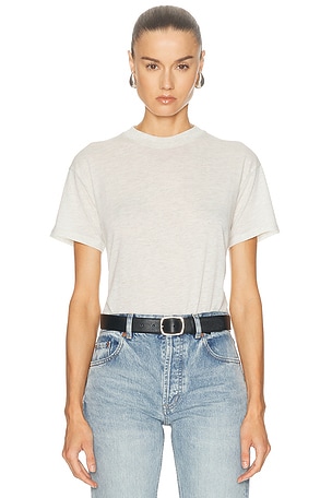 Fear of God ESSENTIALS Signature Classic Short Sleeve Tee in Light Grey