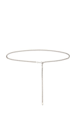 FRAME The Chain Belt in Metallic Silver