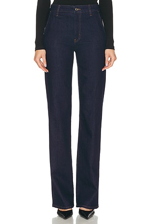 FRAME The Straight Trouser Jeans in Blue