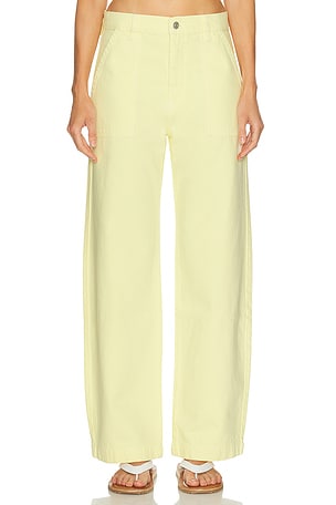FRAME The Bow Cargo Jean in Lemon