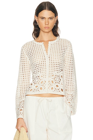 FRAME The Postcard Cardi in Cream
