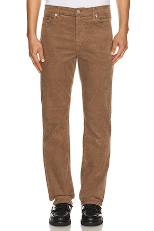 FRAME Modern Straight Corduroy Pant in Brown