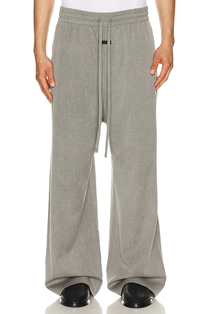 Fear of God Wide Leg Drawstring Pants in Grey