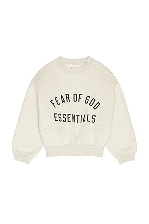 Fear of God ESSENTIALS Kids Classic Crewneck Sweatshirt in Grey