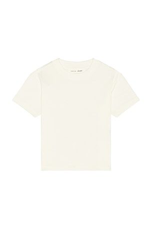 Fear of God ESSENTIALS Kids Signature Classic Short Sleeve Tee in Ivory