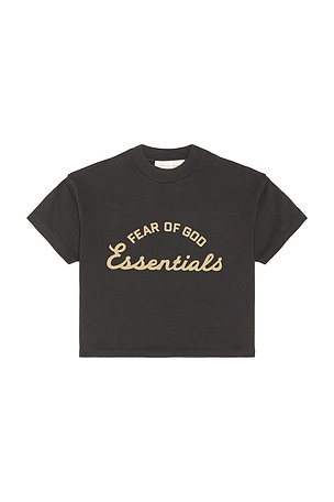 Fear of God ESSENTIALS Kids Training 90's Short Sleeve Tee in Black