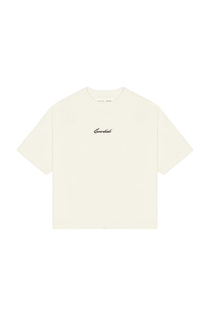 Fear of God ESSENTIALS Kids Signature 90's Short Sleeve Tee in Ivory