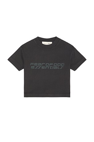 Fear of God ESSENTIALS Kids Short Sleeve Tee in Black