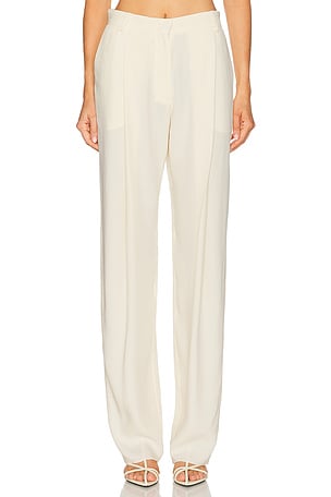Francesco Murano Pleated Trouser in White