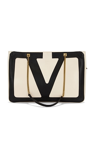 Valentino Garavani Large Tote Bag in Cream