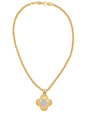 Chanel 1996 Mirror Necklace in Metallic Gold