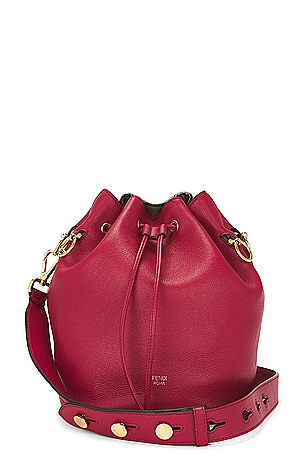 Fendi Mon Tresor Bucket Bag in Red