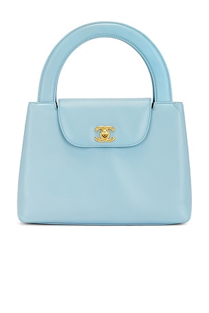 Chanel Lambskin Kelly Handbag in Baby Blue