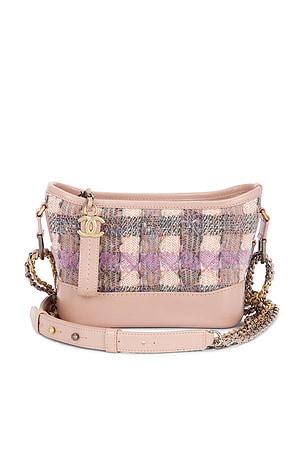 Chanel Tweed Small Gabrielle Hobo Bag in Pink