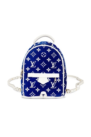 Louis Vuitton Monogram Jacquard Mini Palm Springs Backpack in Blue