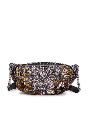 Chanel Sequin Belt Bag in Metallic Bronze