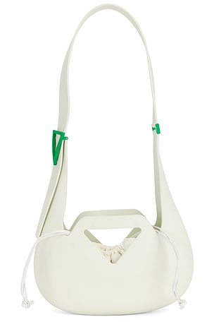 Bottega Veneta Small Moulded Shoulder Bag in Cream