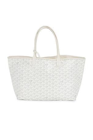 Goyard Saint Louis PM Tote Bag in White