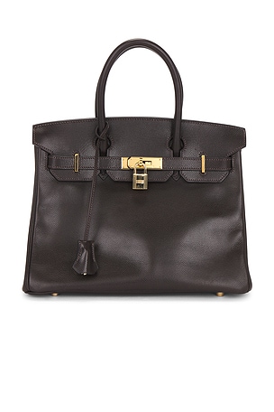 Hermes Epsom Birkin 30 Handbag in Chocolate