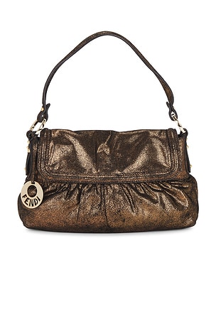 Fendi Chef Shoulder Bag in Metallic Bronze