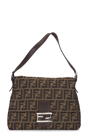 Fendi Zucca Mama Forever Shoulder Bag in Brown