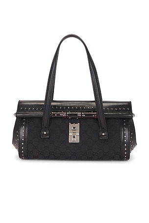 Gucci Bamboo Bullet Handbag in Black