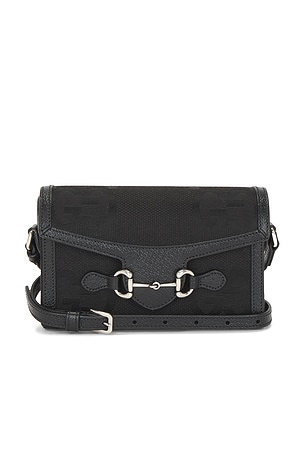 Gucci Horsebit 1955 Shoulder Bag in Black