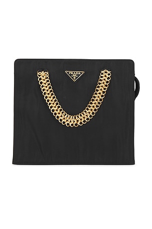 Prada Vintage Tessuto Tote Bag in Black