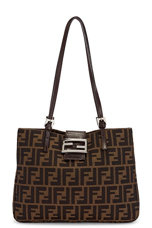 Fendi Zucca Tote Bag in Brown