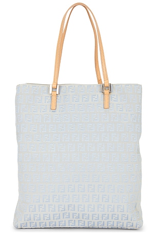 Fendi Zucchino Tote Bag in Blue