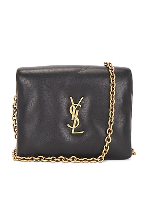 Saint Laurent Calypso Card Case On Chain Bag in Black